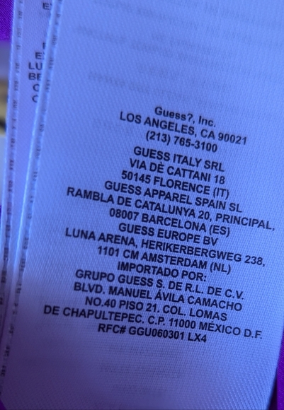 Marciano Silk Blouse Sheer Long SleevePurple Silk Blouse Marciano Long Sleeve - Picture 3 of 16